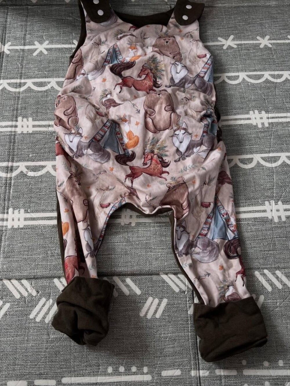 Handmade Small Shop Grow with Me GWM Romper